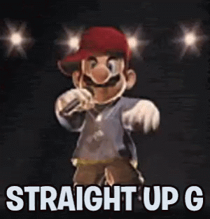Mario Singing Gangster Song GIF