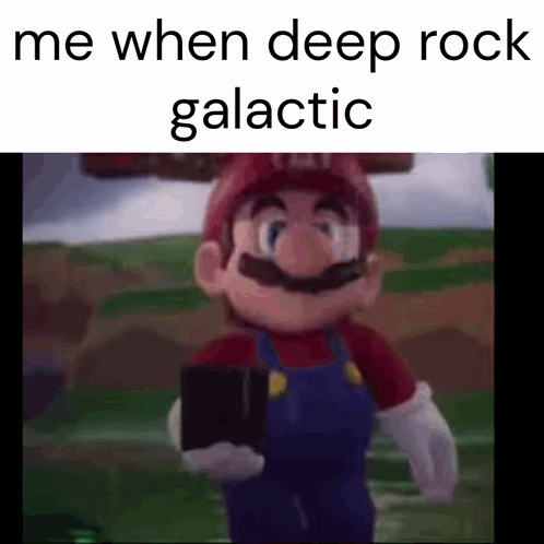 Mario Standing in Field Holding Book