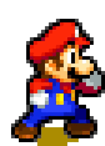 Mario With Sword Pixel Art