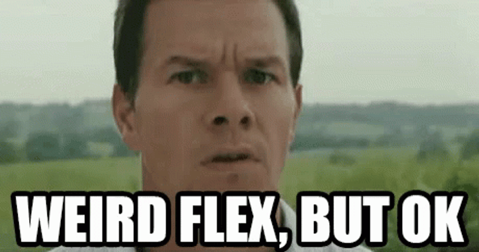 Mark Wahlberg Weird Flex But Ok GIF