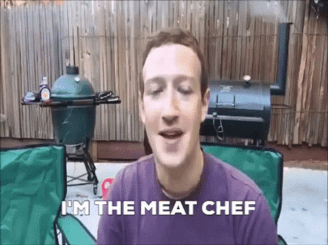 Mark Zuckerberg The Meat Chef GIF