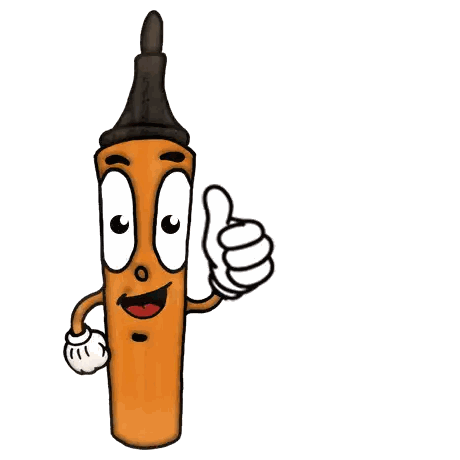 Marker Giving Thumbs Up