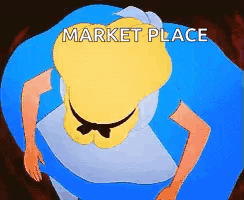 Market Place Fall Down In Rabbit Hole GIF