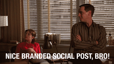 Marketing Nice Branded Social Post Mad Men GIF