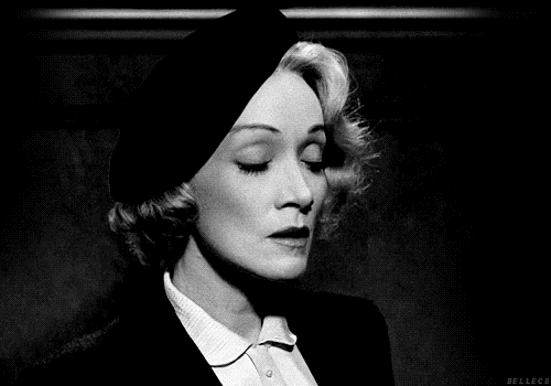 Marlene Dietrich Deep Breath GIF