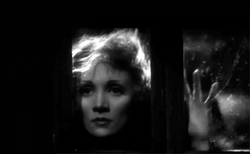 Marlene Dietrich Peeking On Window GIF
