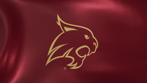 Maroon Background With Gold Cat Logo