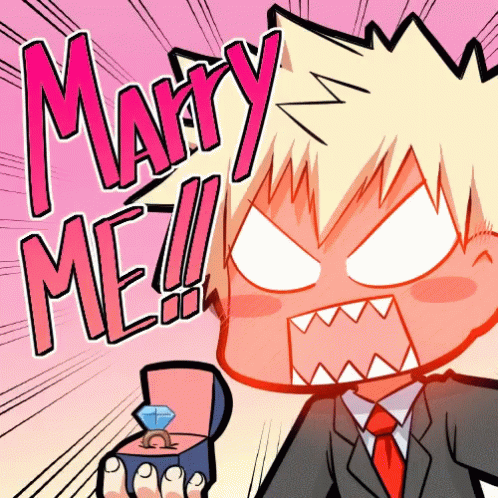 Marry Me Bakugou GIF