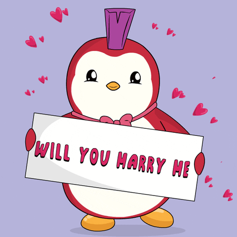 Marry Me Pudgy Penguins GIF