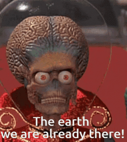 Angry Alien Mars Attacks GIF