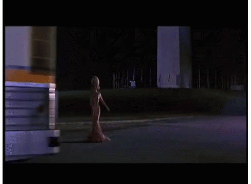 Martian Madame Walking Mars Attacks GIF