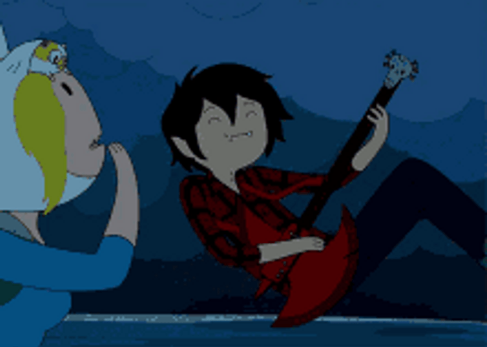 Marshall Lee Adventure Time Laughing With Fiona GIF