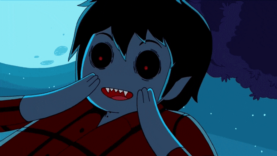 Marshall Lee Adventure Time Scary Vampire Eyes GIF