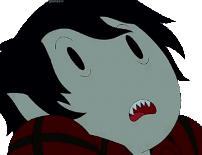 Marshall Lee Adventure Time Shocked Reaction GIF