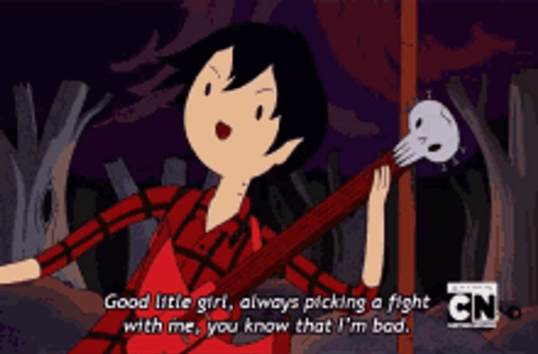 Marshall Lee Adventure Time Singing With Guitar GIF