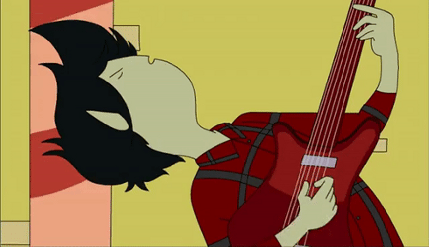 Marshall Lee Adventure Time Strumming The Guitar GIF