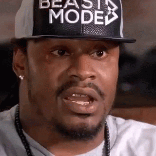 Marshawn Lynch Wearing Cap GIF