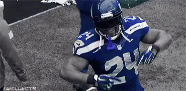 Marshawn Lynch Weird Dance GIF