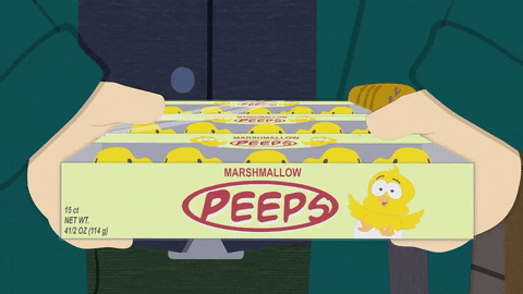 Marshmallow Yellow Peeps Easter GIF