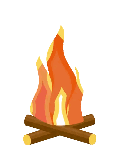 Marshmallows Roasting Over Campfire