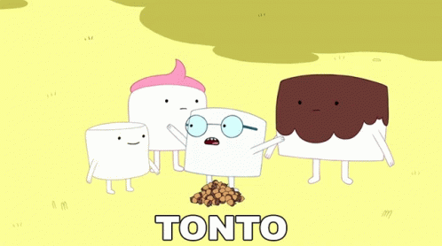 Marshmallows Standing Together With Tonto