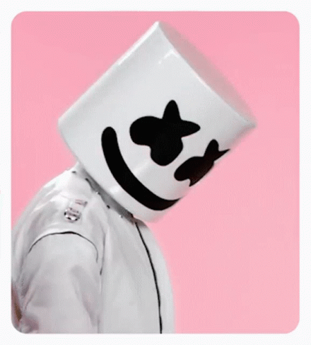 Marshmello Blowing A Flying Kiss GIF