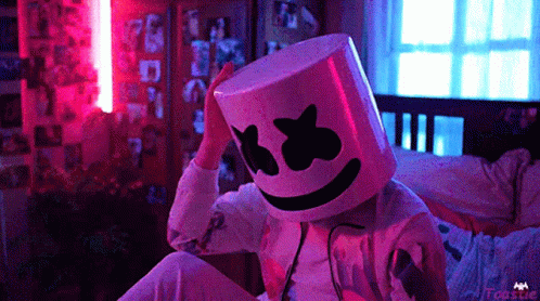 Marshmello Come Up With A Bright Idea GIF