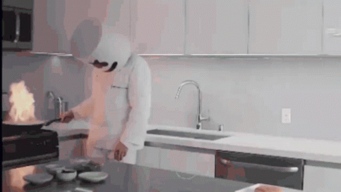 Marshmello Got The Kitchen Burning GIF