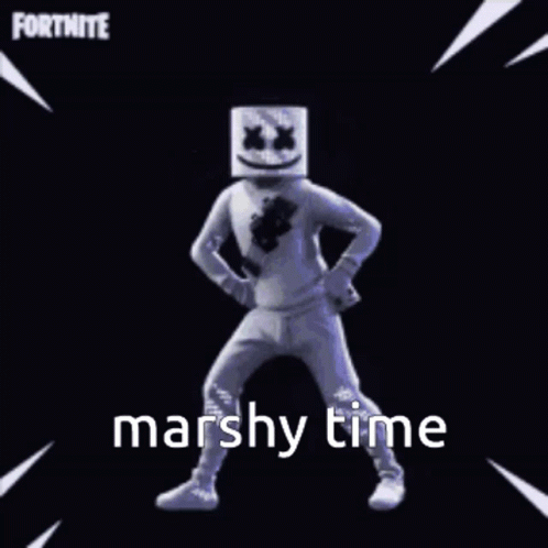 Marshmello Having Marshy Time GIF