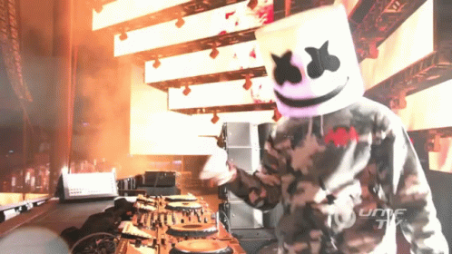 Marshmello On A Music Studio GIF