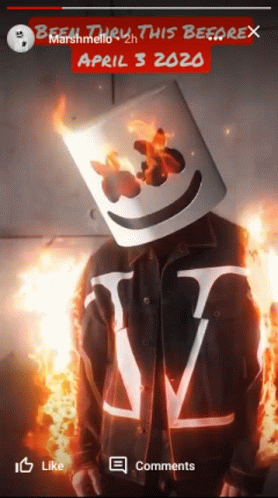 Marshmello On The Fire GIF
