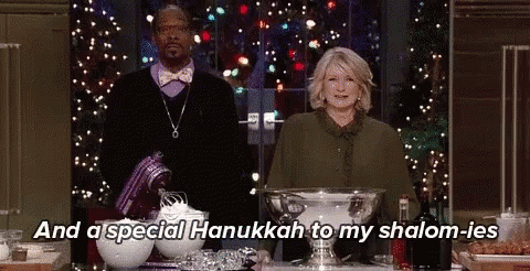 Martha Stewart And Snoop Dogg Special Hanukkah GIF