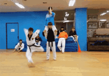 Martial Arts Jumping Kick GIF