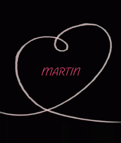 Name Martin Heart GIF