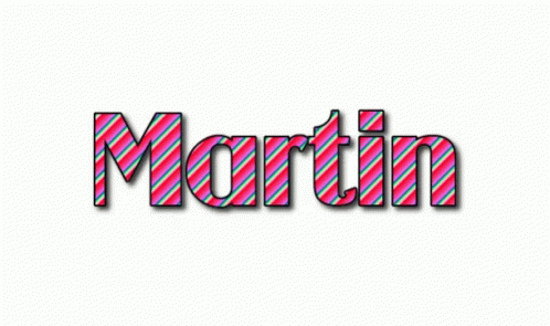 Martin Name Logo GIF