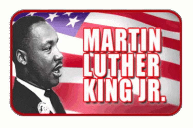 Martin Luther King Jr. American Flag GIF