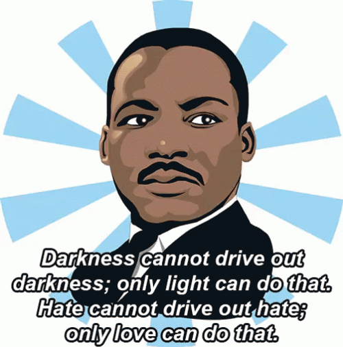 Martin Luther King Jr. Cartoon Portrait GIF