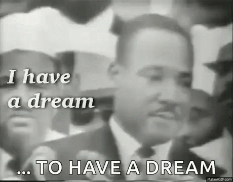Martin Luther King Jr. Giving Speech at Protest