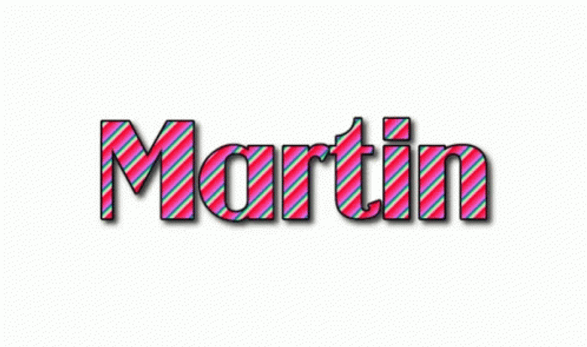 Martin Name Logo GIF