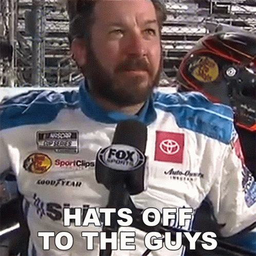Martin Truex Jr. Hats Off GIF