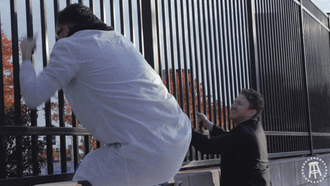 Marty Mush Panicking Let Me In Meme GIF