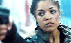 Marvel Black Widow Pointing Gun GIF