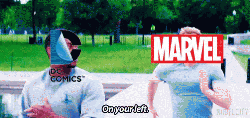 Marvel Comics Versus Dc Comics Race Meme GIF