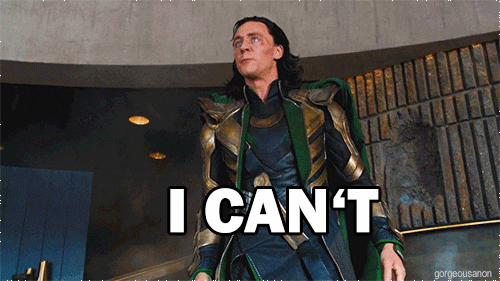 Marvel Loki Saying I Can't GIF