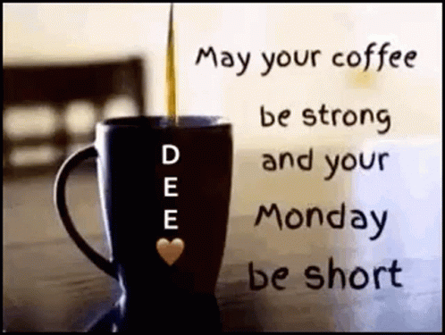 Marvelous Monday With Hot Coffee GIF
