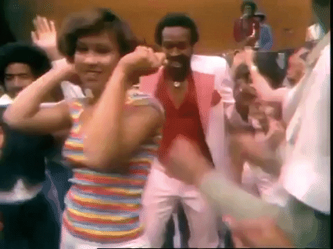 Marvin Gaye Happy Dance Fan Meet GIF