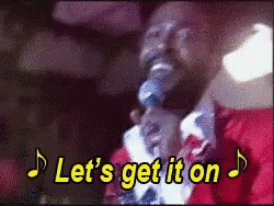 Marvin Gaye Happy Singing GIF