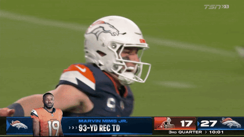 Marvin Mims Jr. Playing for Broncos With 93 Yards