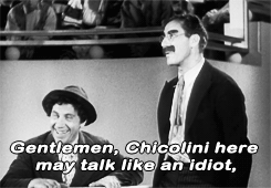 Marx Brothers Chico Idiot Talk GIF