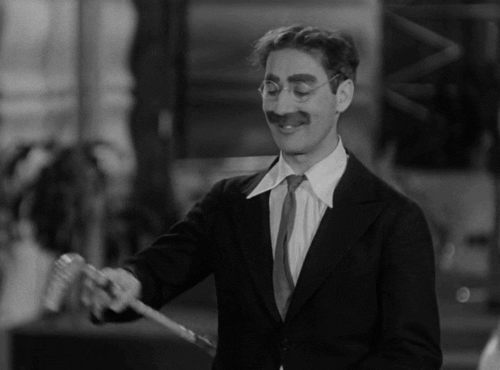 Marx Brothers Groucho Cane GIF